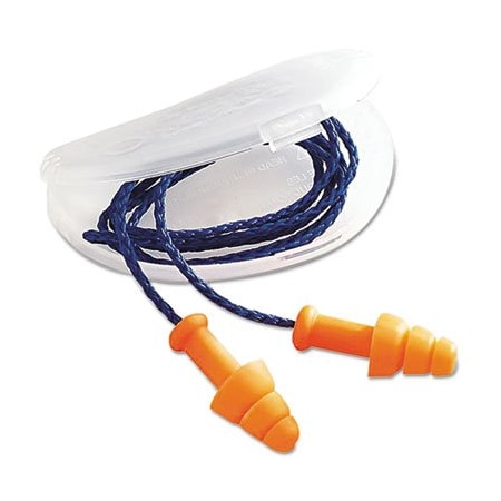 Honeywell Environmental HowardLeig, Smartfit Multiple-Use Earplugs, Corded, 25nrr, Orange, 100 Pairs SMF30